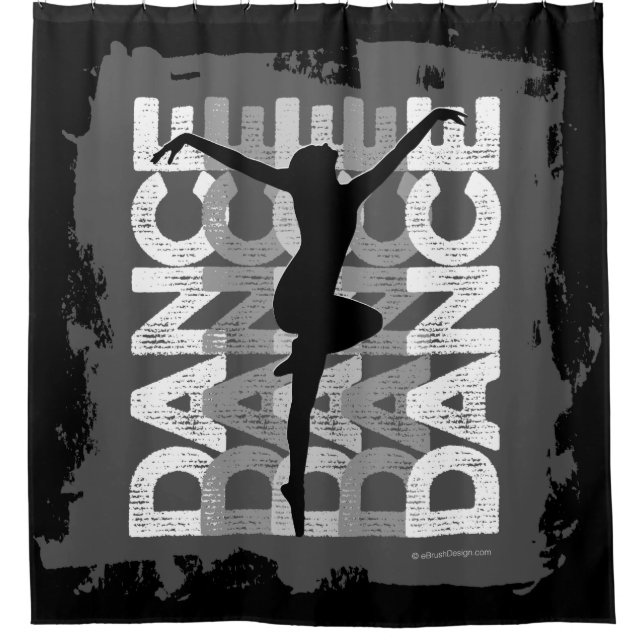Danse et Lettres (Dance) Shower Curtain (Front)