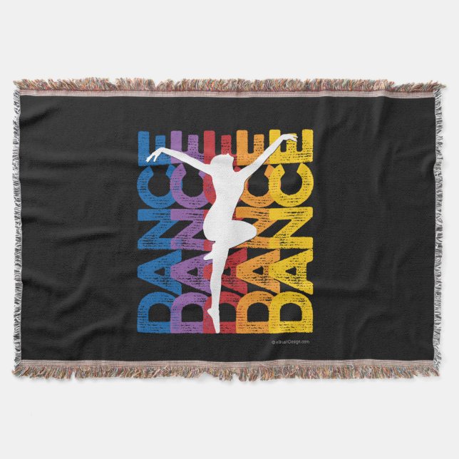 Danse et Lettres (Dance) Throw Blanket (Front)