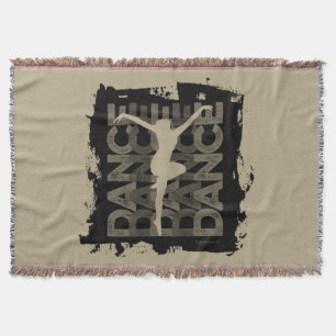 Danse et Lettres (Dance) Throw Blanket