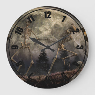 Danse Macabre Large Clock