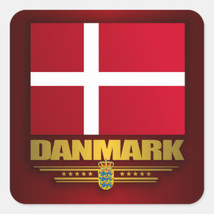 "Dansk Pride" Square Sticker