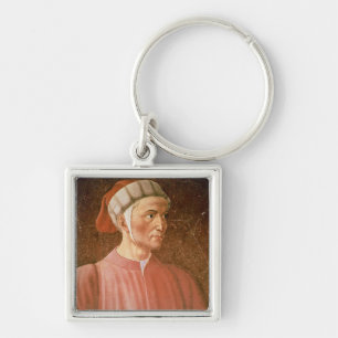 Dante Alighieri (1265-1321) detail of his bust, fr Key Ring
