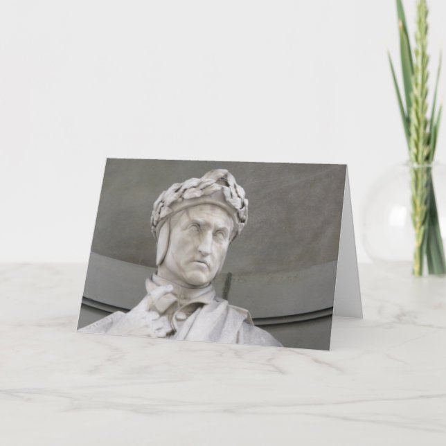 Dante Alighieri Blank Note Card (Front)