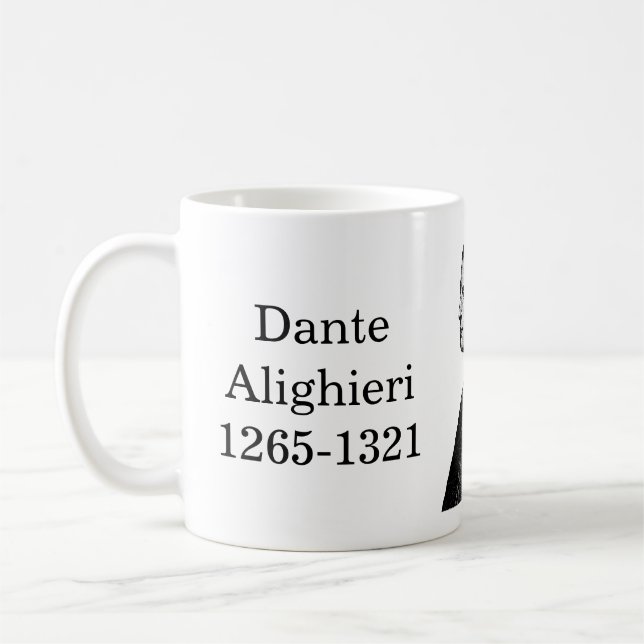 Dante Alighieri quote on Verse Coffee Mug (Left)