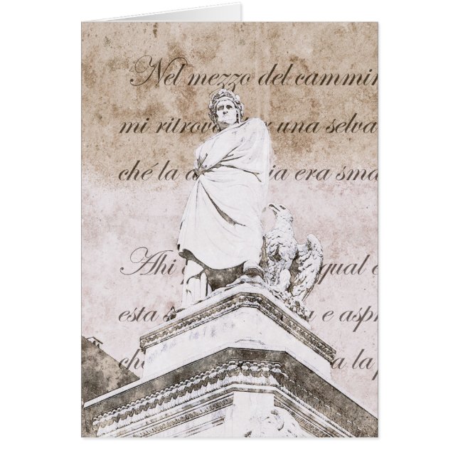 Dante Alighieri with verses from Inferno, Divine C (Front)