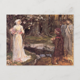 Dante and Beatrice fine art Postcard