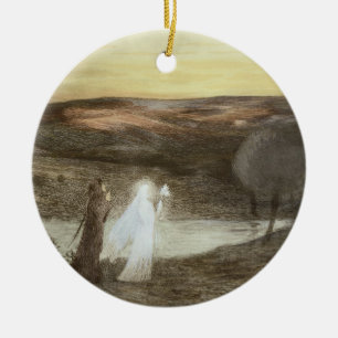 Dante and Beatrice, from 'L'Estampe Moderne', publ Ceramic Ornament