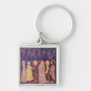 Dante and Beatrice with the Saints of Paradise Key Ring