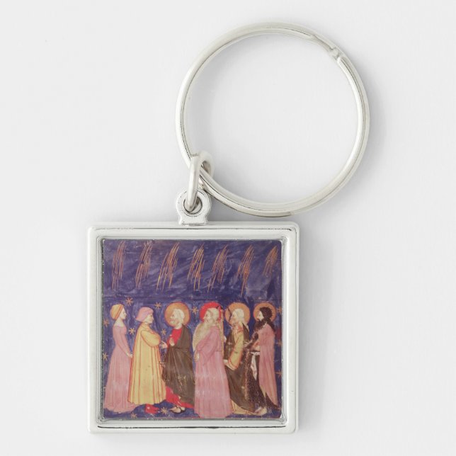 Dante and Beatrice with the Saints of Paradise Key Ring (Front)