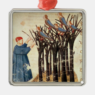 Dante and the Souls Transformed into Birds Metal Tree Decoration