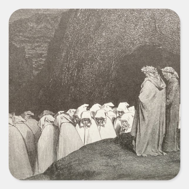 Dante and Virgil - Hypocrites Sticker (Front)