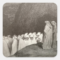 Dante and Virgil - Hypocrites Sticker