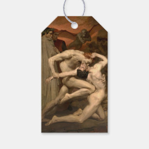 Dante and Virgil in Hell (by Bouguereau) Gift Tags