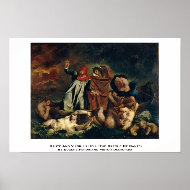 Dante And Virgil In Hell (The Barque Of Dante) Poster (Front)