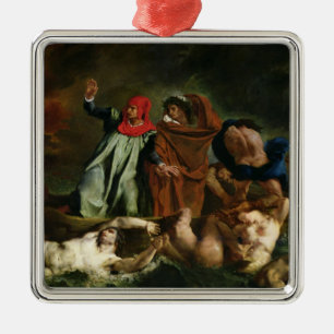 Dante  and Virgil  in the Underworld, 1822 Metal Tree Decoration