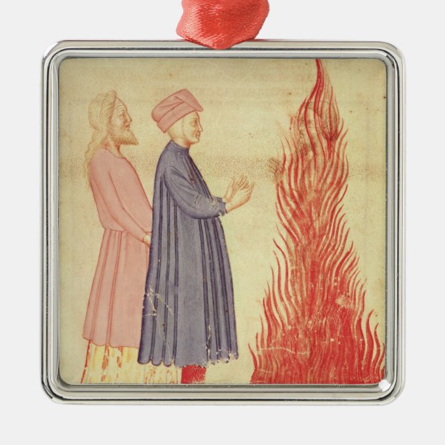 Dante and Virgil  recognise Ulysees Metal Tree Decoration (Front)