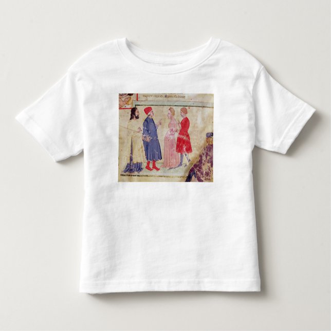 Dante and Virgil  with Francesca da Rimini Toddler T-Shirt (Front)