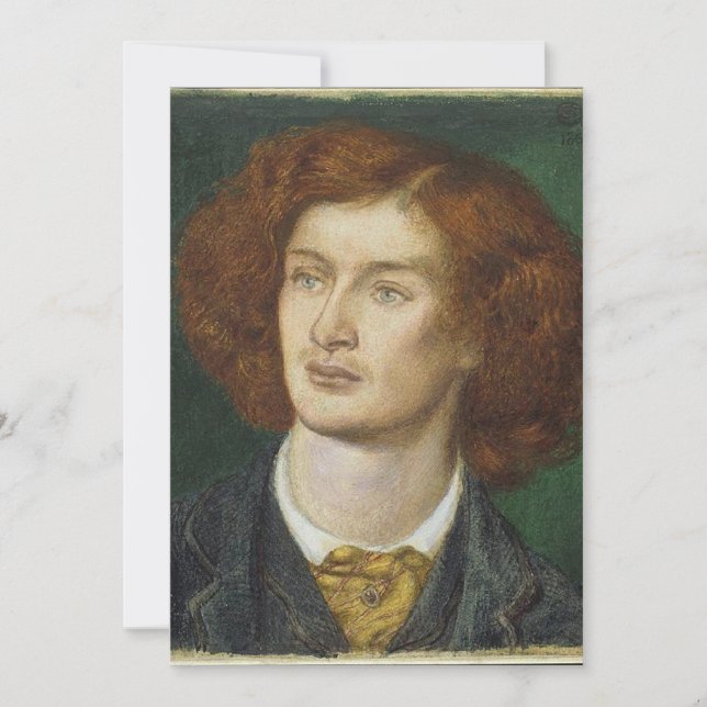Dante Gabriel Rossetti - Algernon Charles Swinburn Invitation (Front)