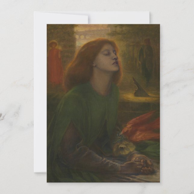 Dante Gabriel Rossetti - Beata Beatrix Invitation (Front)