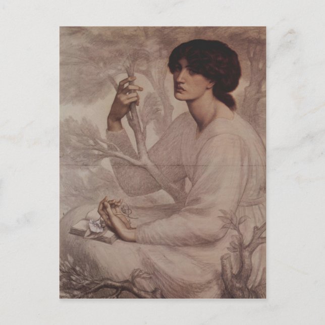 Dante Gabriel Rossetti - Daydream Postcard (Front)