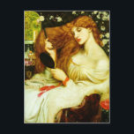 Dante Gabriel Rossetti- Lady Lilith Postcard<br><div class="desc">This Romanticism mythological masterpiece titled, Lady Lilith is made by the famous painter, Dante Gabriel Rossetti using gouache, watercolor on paper in 1868. Dante Gabriel Rossetti was an English poet, illustrator, painter and translator. He was one of the founders of the Pre-Raphaelite Brotherhood in 1848, and was later to be...</div>