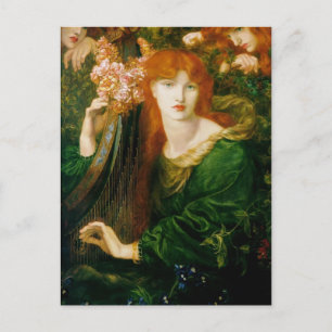 Dante Gabriel Rossetti- The Garland Postcard