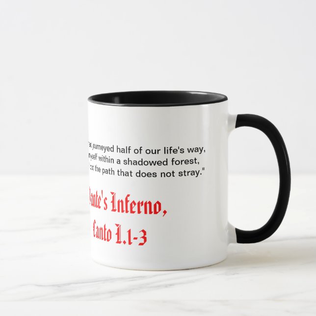 Dante's Inferno, Canto I Mug (Right)