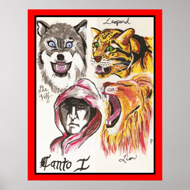 Dante's Inferno, Canto I Print (Front)