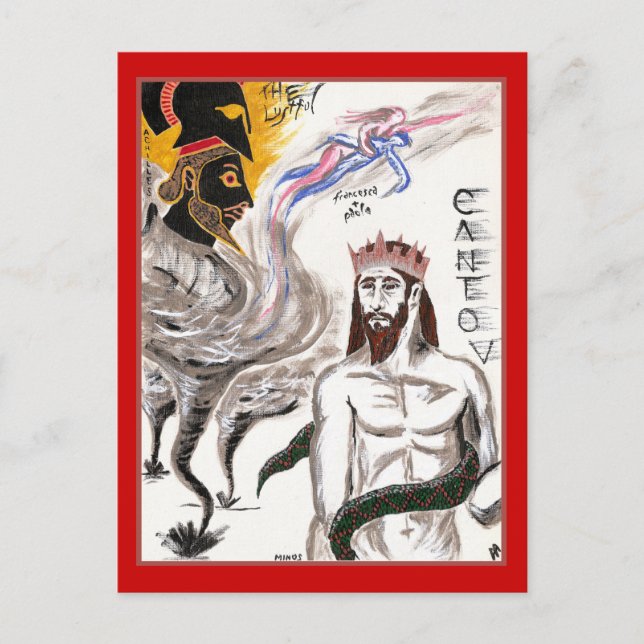 Dante's Inferno, Canto V Postcard (Front)