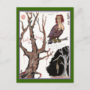 Dante's Inferno, Canto XIII Postcard