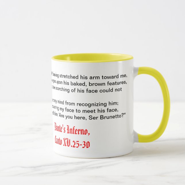 Dante's Inferno, Canto XV Mug (Right)