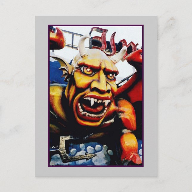 Dante's Inferno Devil (Coney Island, NY) postcard (Front)