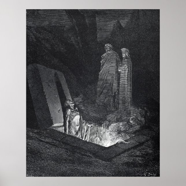 Dante's Inferno Poster by Gustave Dore (Front)