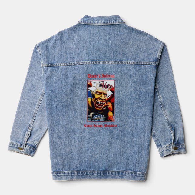 Dante's Inferno Spookhouse Denim Jacket (Back)