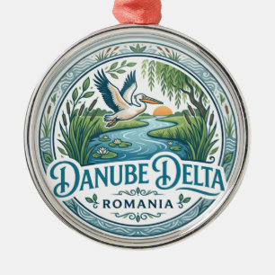 Danube Delta Romania Metal Ornament