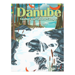 Danube European River Travel poster