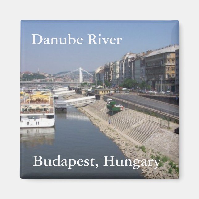 Danube River, Budapest, Hungary Magnet (Front)