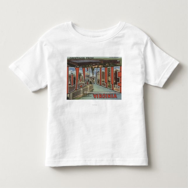 Danville, Virginia - Large Letter Scenes Toddler T-Shirt (Front)
