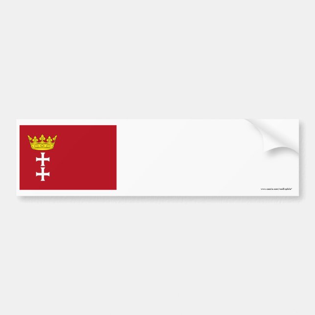 Danzig - Gdansk Flag Bumper Sticker (Front)