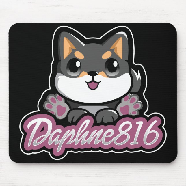 Daphne 816 Mousepad - Black (Front)