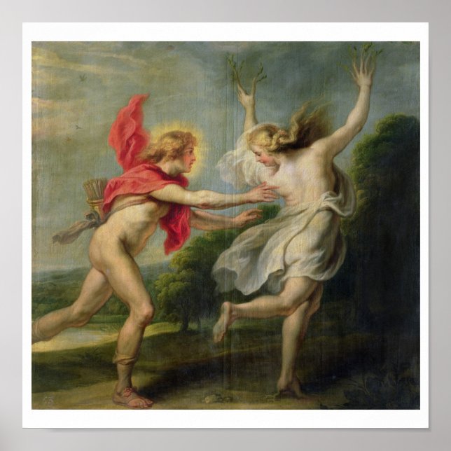 Daphne and Apollo (oil) Poster (Front)