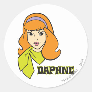 Daphne Name Graphic Classic Round Sticker