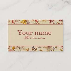 Daphne, pretty vintage floral buisness card