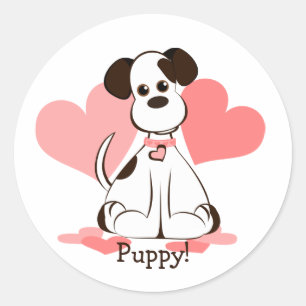 Daphne the Adopted Dog Classic Round Sticker