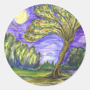 "Daphne Transformed" Classic Round Sticker