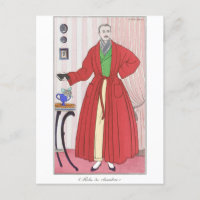 Dapper 1913 Man Wearing Robe by Georges Barbier