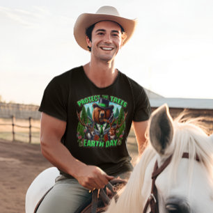 Dapper Bear With Gun T-Shirt