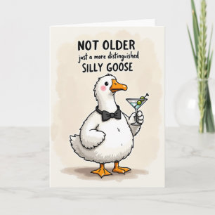 Dapper Bird Birthday Party Card