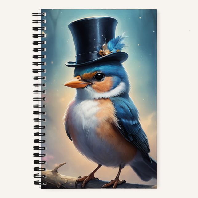 Dapper Bird  Notebook (Front)
