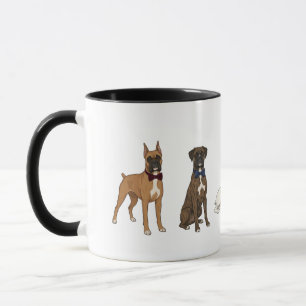 Dapper Boxers Bow Tie Dog Coffee Mug